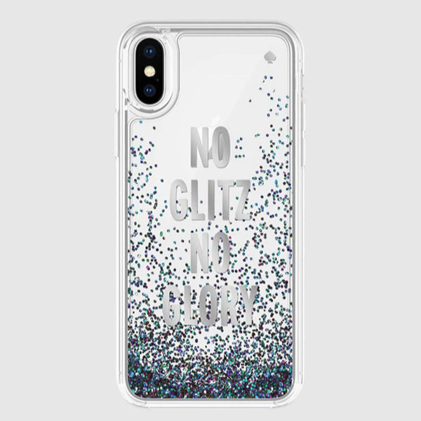 IPHONE XS/X (5.8") or XR (6.1")  KATE SPADE NEW YORK LIQUID GLITTER CASE