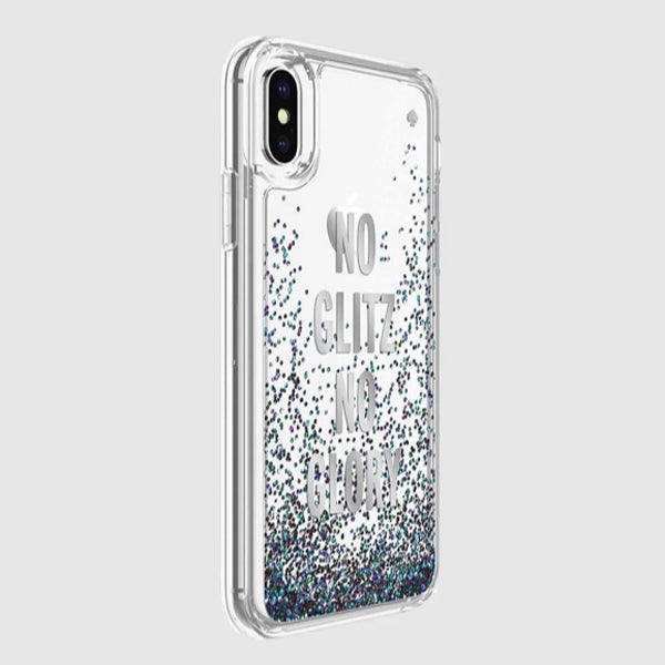 IPHONE XS/X (5.8") or XR (6.1")  KATE SPADE NEW YORK LIQUID GLITTER CASE