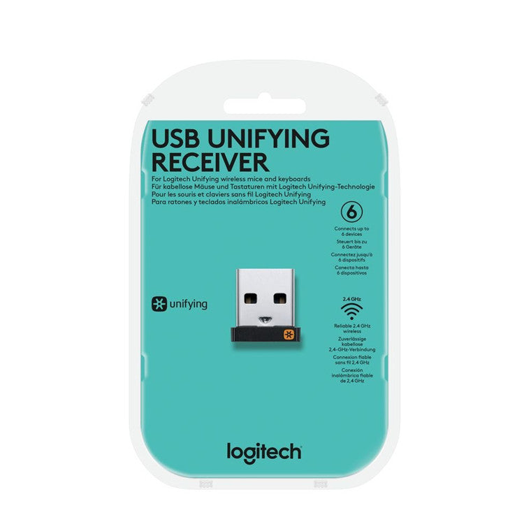 Logitech USB unifying receiver for Unifying up to 6 wireless mouse or keyboard