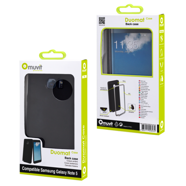 Muvit duomat shock resistant case for Samsung Galaxy Note 5