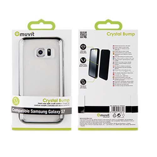 Muvit black crystal bump back case for samsung galaxy s7
