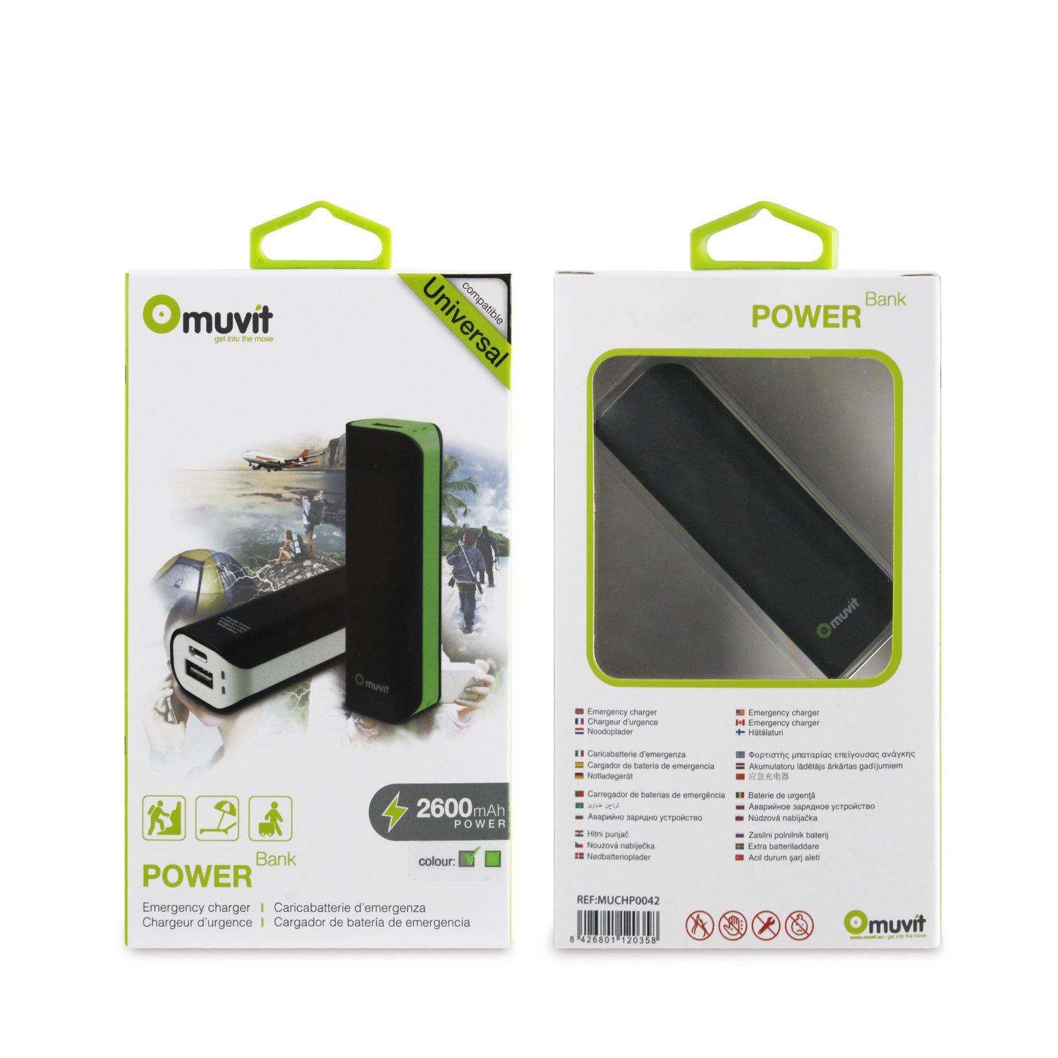Muvit MUCHP0043 Power Bank Battery 2600mAh