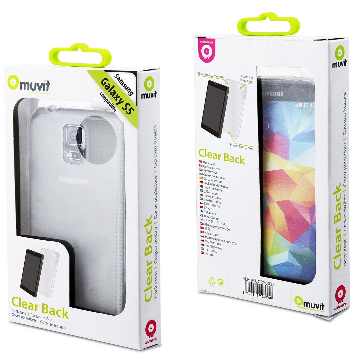 Muvit MUCRY0025 Samsung Galaxy S5 Clear Back Case