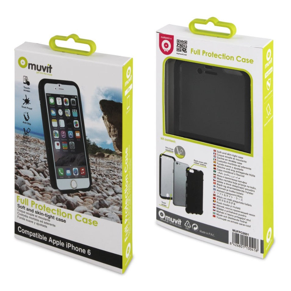 Muvit Full Protection Case for iPhone 6/6s (4.7")Black