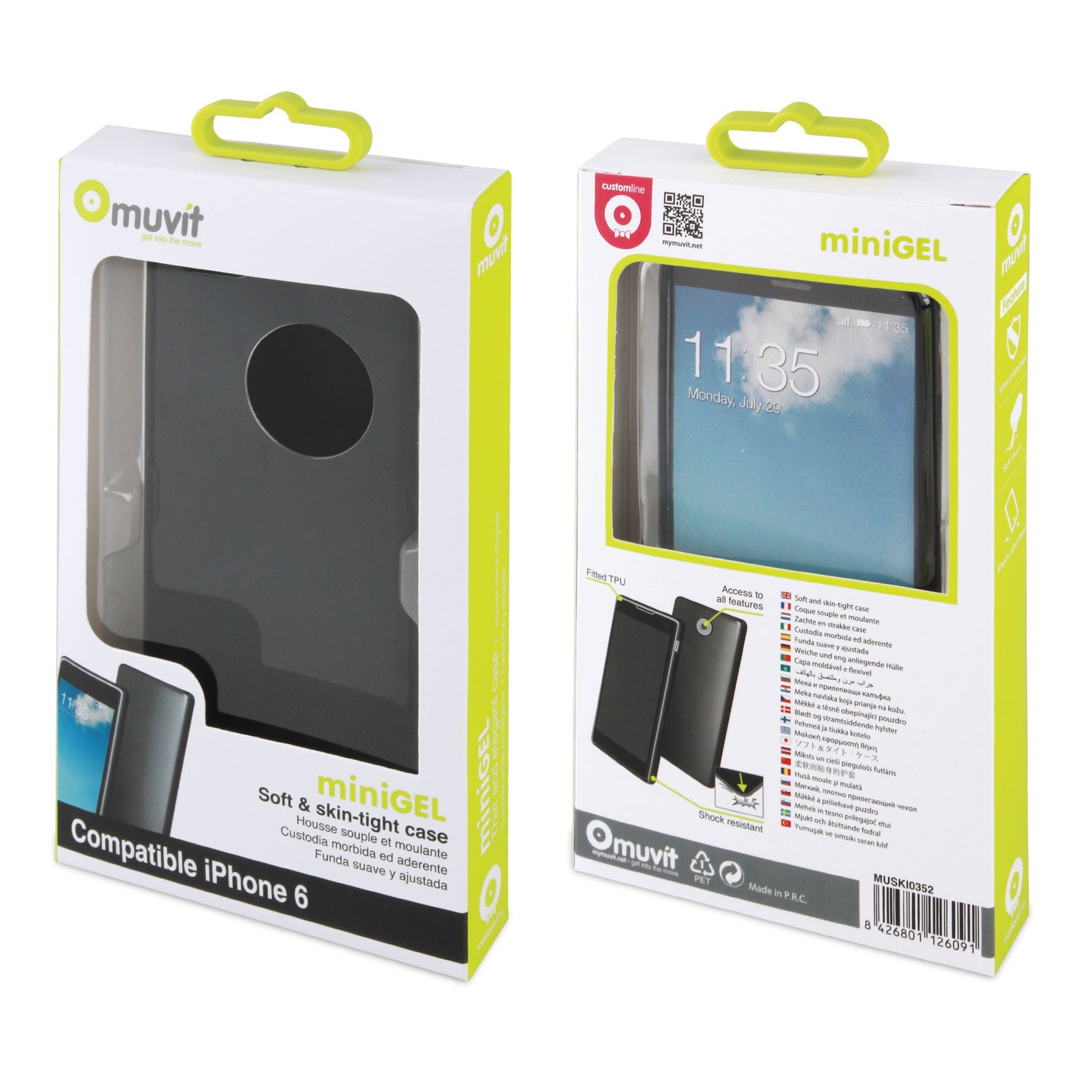 Muvit MiniGel Soft & skin tight case for Apple iPhone 6