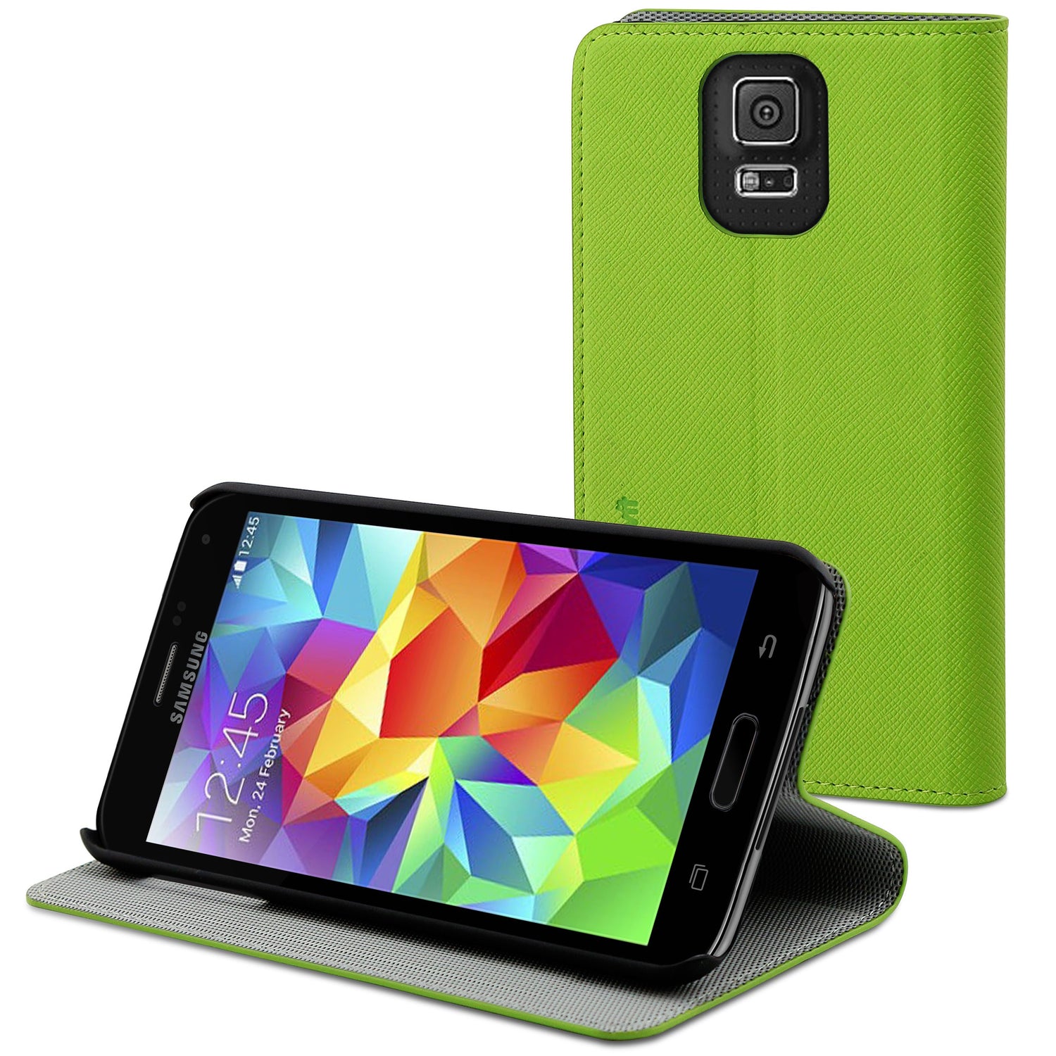Muvit MUSNS0037 Slim 'n' Stand Case for Samsung Galaxy S5 Green