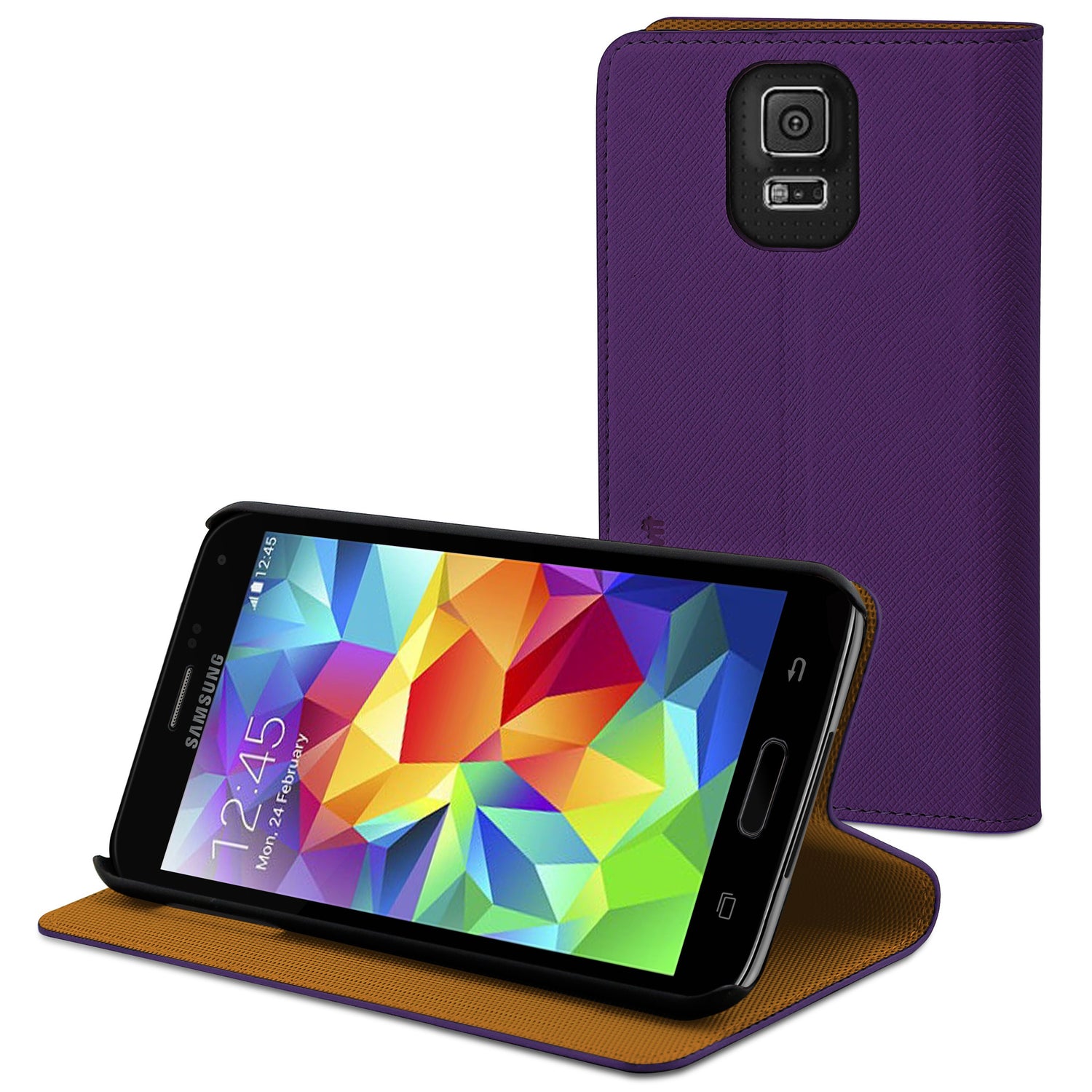 Muvit MUSNS0038 Slim'n' Stand Case for Samsung Galaxy S5 Purple