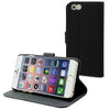 Muvit Black Wallet Folio Stand Case 3 Card Slots Apple Iphone 6 /6s Plus - :) Phoneinc