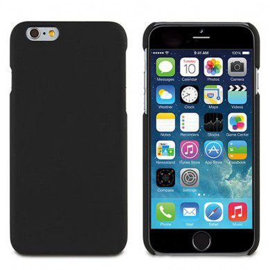 Muvit Soft-Black Hard Case for iPhone 6 - :) Phoneinc