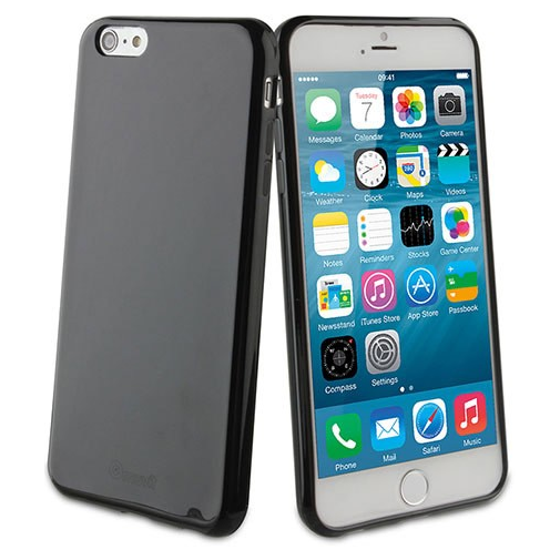 Muvit Black minigel case for Apple iPhone 6 Plus - :) Phoneinc