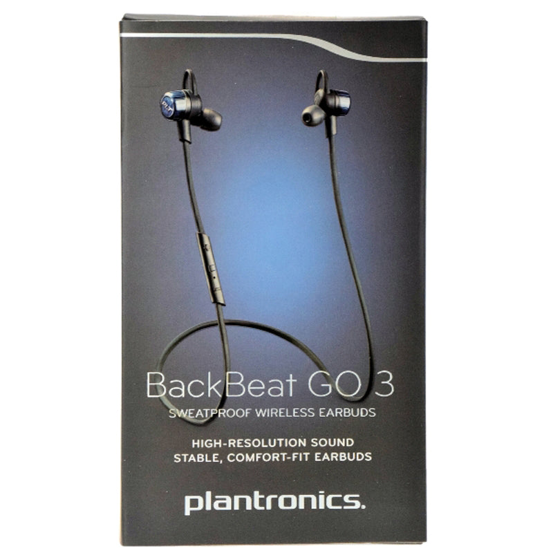 Plantronics BackBeat Go 3 Wireless Earbuds Hi-Res Bluetooth Sports Sweatproof handsfree