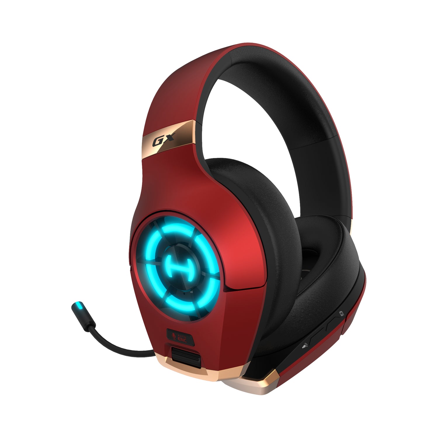 Edifier GX Hi-Res Gaming Headset with Hi-Res, Dual Noise Cancelling Microphone, Multi-Mode, 3.5mm AUX, USB 3.0, USB-C Connection - RED