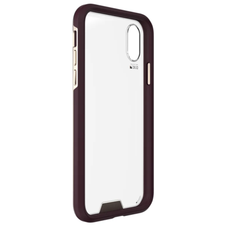 EFM Verona D3O Crystalex Case Armour for iPhone XR (6.1") Mulberry/Gold Last Display