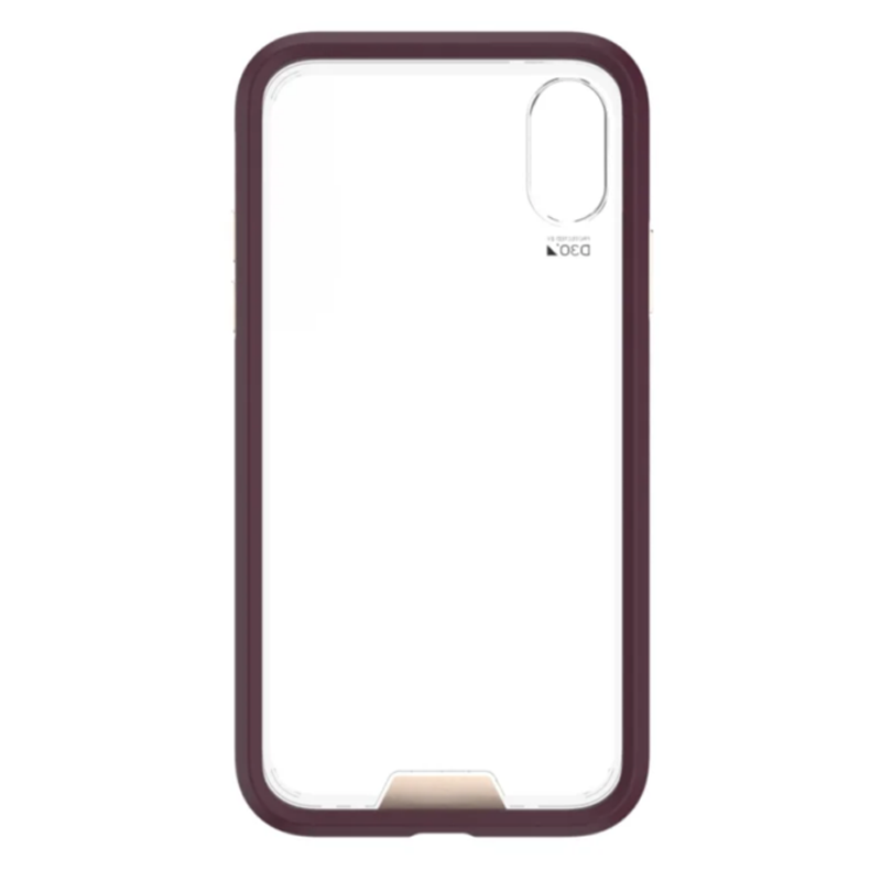 EFM Verona D3O Crystalex Case Armour for iPhone XR (6.1") Mulberry/Gold Last Display