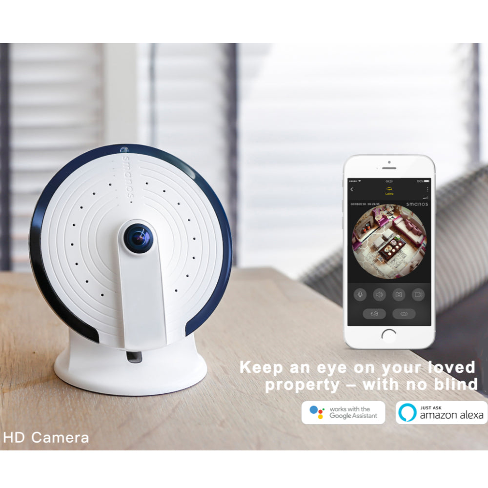smanos UFO Panoramic fish-eye 360° WiFi HD Camera