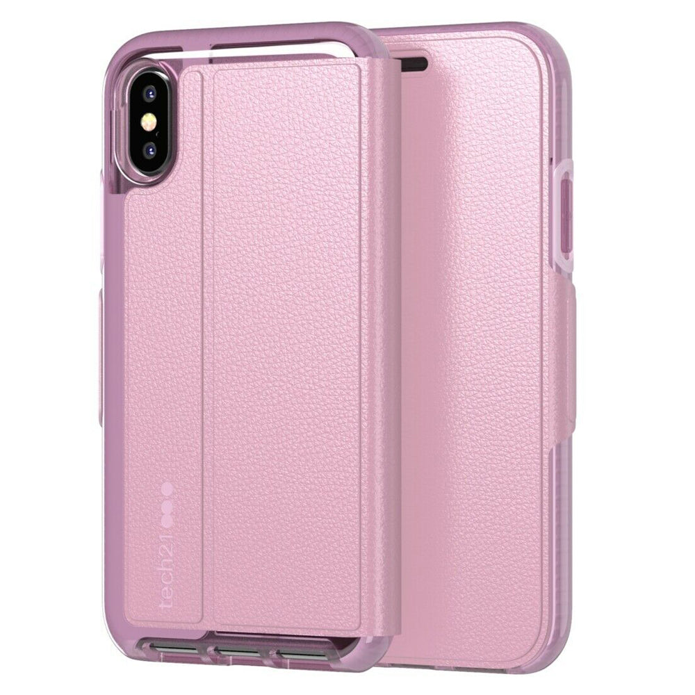 Original Tech21 Evo Wallet for iPhone X/ Xs  (5.8"),  XR (6.1") , Xs Max  (6.5")- Orchid   AU Stock