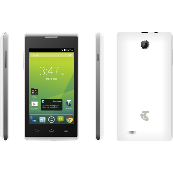 Telstra ZTE T815 Tempo 4" Smartphone White