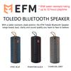 EFM Bluetooth Speaker-Toledo /Havana /Indio Speakers NEW
