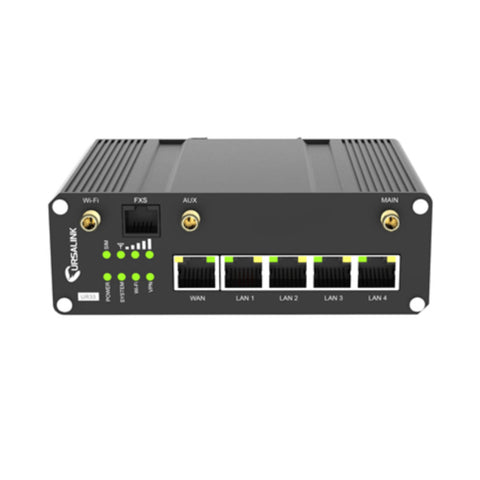 URSALINK industrial-grade 4G LTE cellular router with Voice,  5-port Ethernetd and VPN