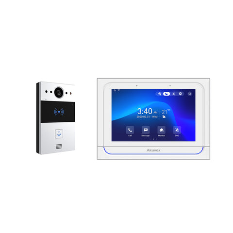 Akuvox WiFi IP SIP Smart Intercom Set with 7" Andorid 9 touch panel