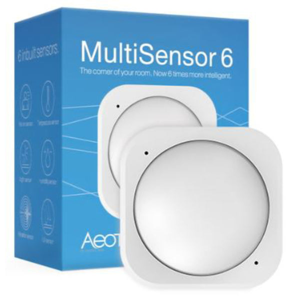 Aeotec MultiSensor 6 Gen5 Z-Wave motion, light, temp, humidity, vibration, UV sensor