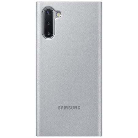 Original Samsung Note 10 / Note 10 5G  Clear View Cover - Silver AU STOCK
