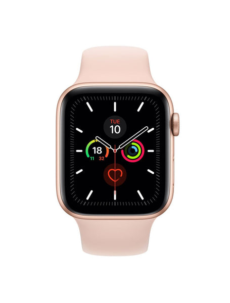 [Brown Box - As New] Apple Watch 40mm Series 5 (GPS + Cellular) - Gold Aluminum Case w/ Pink Sand Sport Band