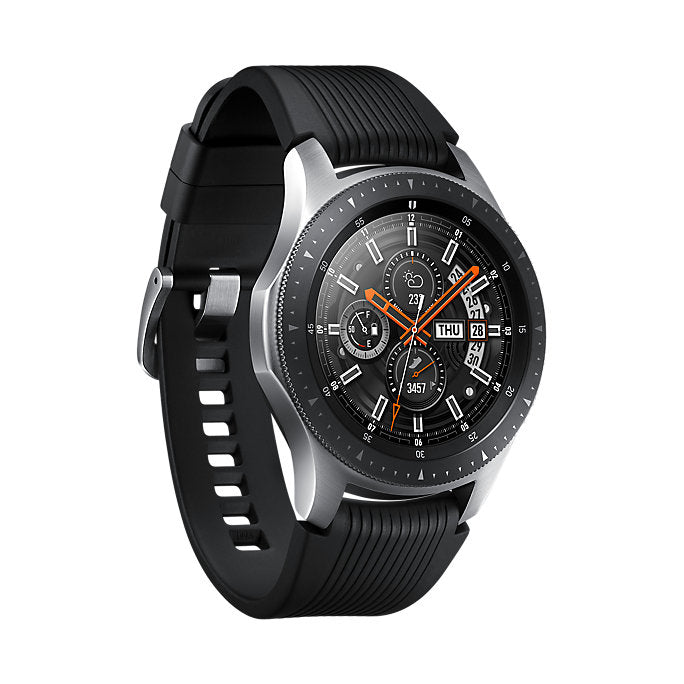 The New Samsung Galaxy Watch 46mm Silver - Waterproof HR Monitor Bluetooth