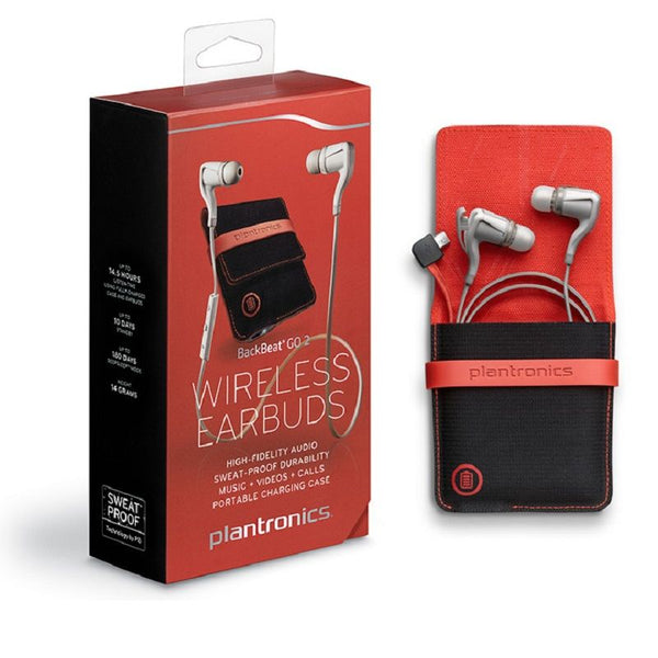 Plantronics BackBeat GO 2 wireless earbuds with Charge Case - :) Phoneinc