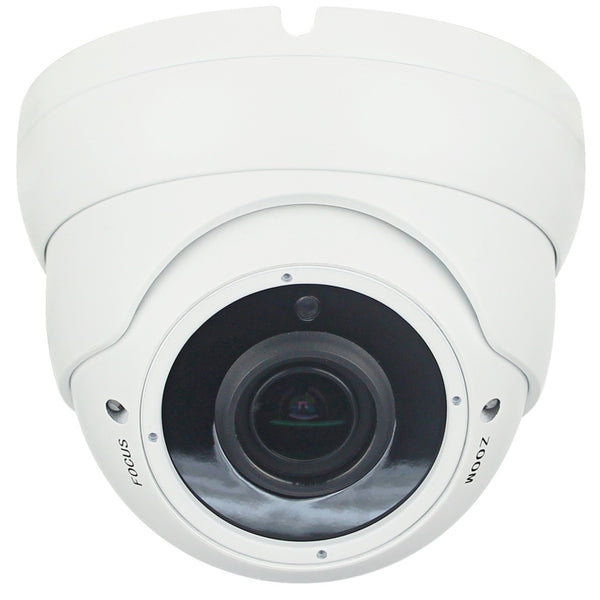 DigiGuard TVI 5MP TVI Vari-focal Lens 24pcs IR IP66 Weather Proof Matrix IR White Dome Camera