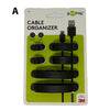 Goobay  cable organizer Desk/Wall Cable clip Black with 3M self-adhesive