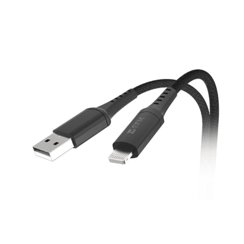 EFM Lightning Cable 2M MFi Approved -Black Super-flex touch USB to lightning cable