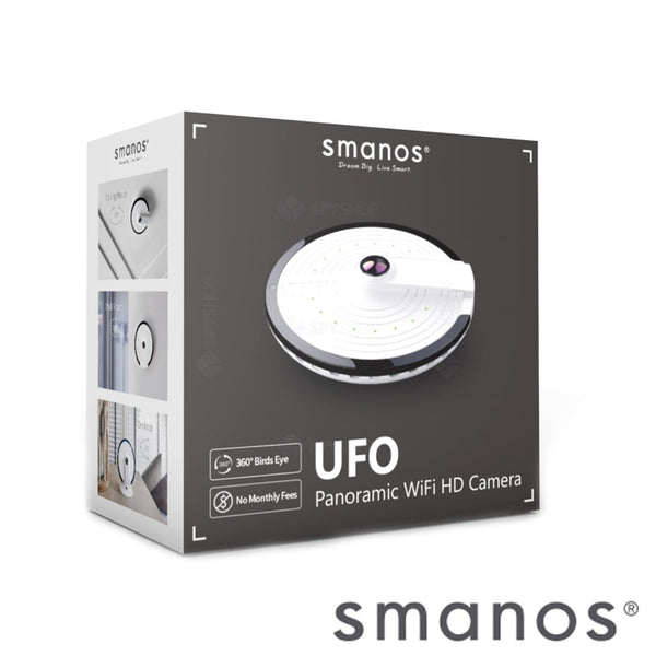 smanos UFO Panoramic fish-eye 360° WiFi HD Camera