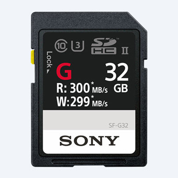 Sony SF-G Series UHS-II SD 300 MB/s Ultra High Speed Memory Card for 4K imaging