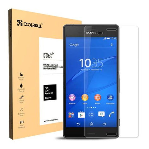 CoolReall™ For SONY Xperia Z3 L55T Tempered Glass Screen Protector Film with Blu