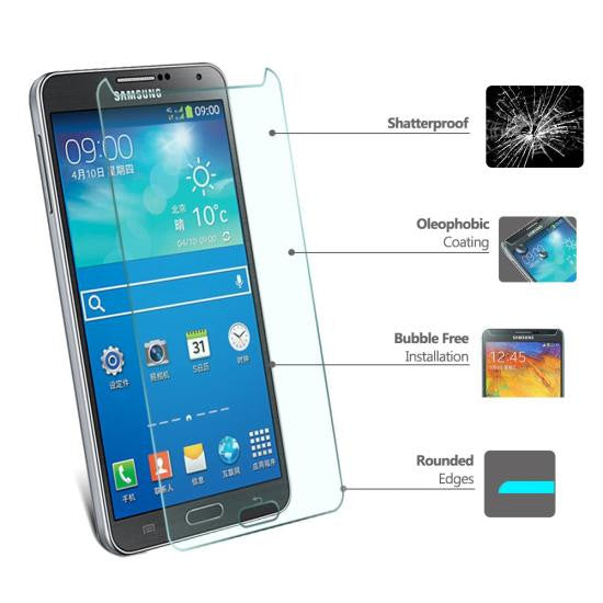CoolReall™ For Samsung Galaxy Note 5 Tempered Glass Screen Protector with Blue L