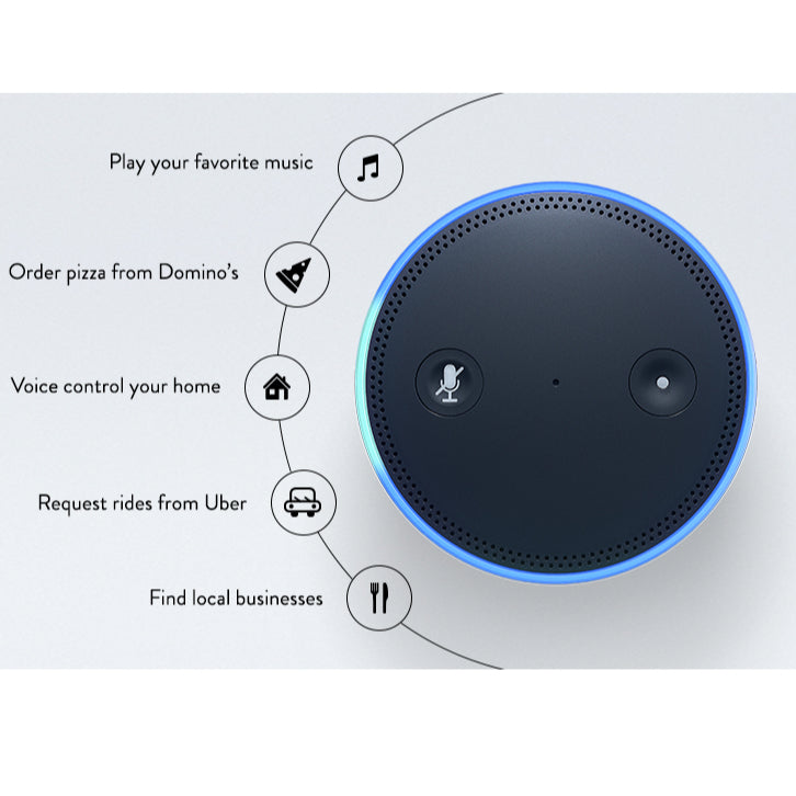 Amazon Echo Dot Smart Speaker voice control Alexa virtual assistant