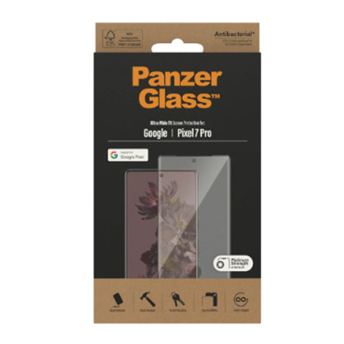 PanzerGlass Utra-Wide Fit Antibacterial - Google Pixel 7 Pro (6.7")
