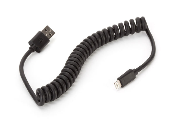 Griffin Coiled Lightning Cable for iPhone iPad Car Apple MFI Certified