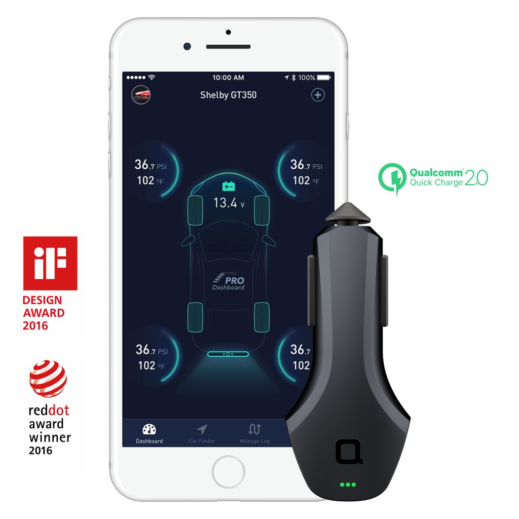Nonda ZUS 24w Smart car-charger Qualcomm 2.0 Quick Charge with Find Your Car app