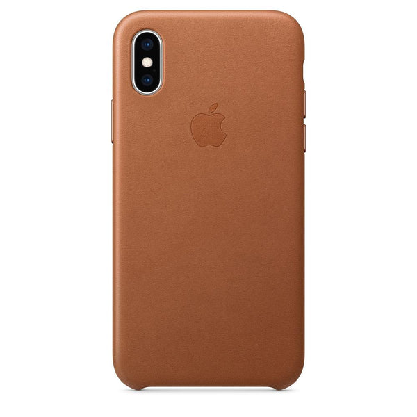 Original iPhone X/Xs  5.8" apple Leather Case - Natural leather Saddle Brown MQTA2FE