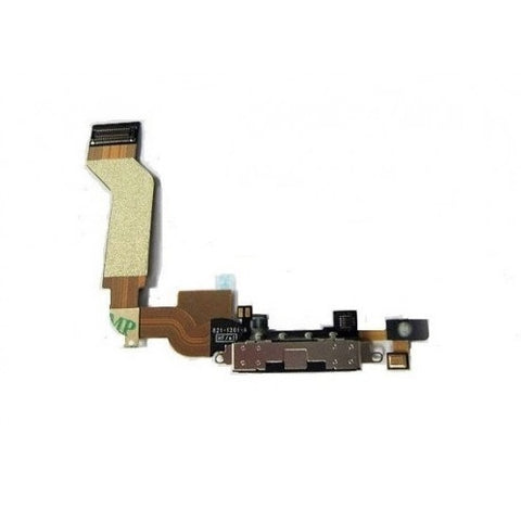 iPhone 4S charging port flex cable with microphone [Black] - :) Phoneinc