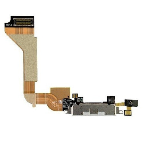 iPhone 4S charging port flex cable with microphone [White] - :) Phoneinc
