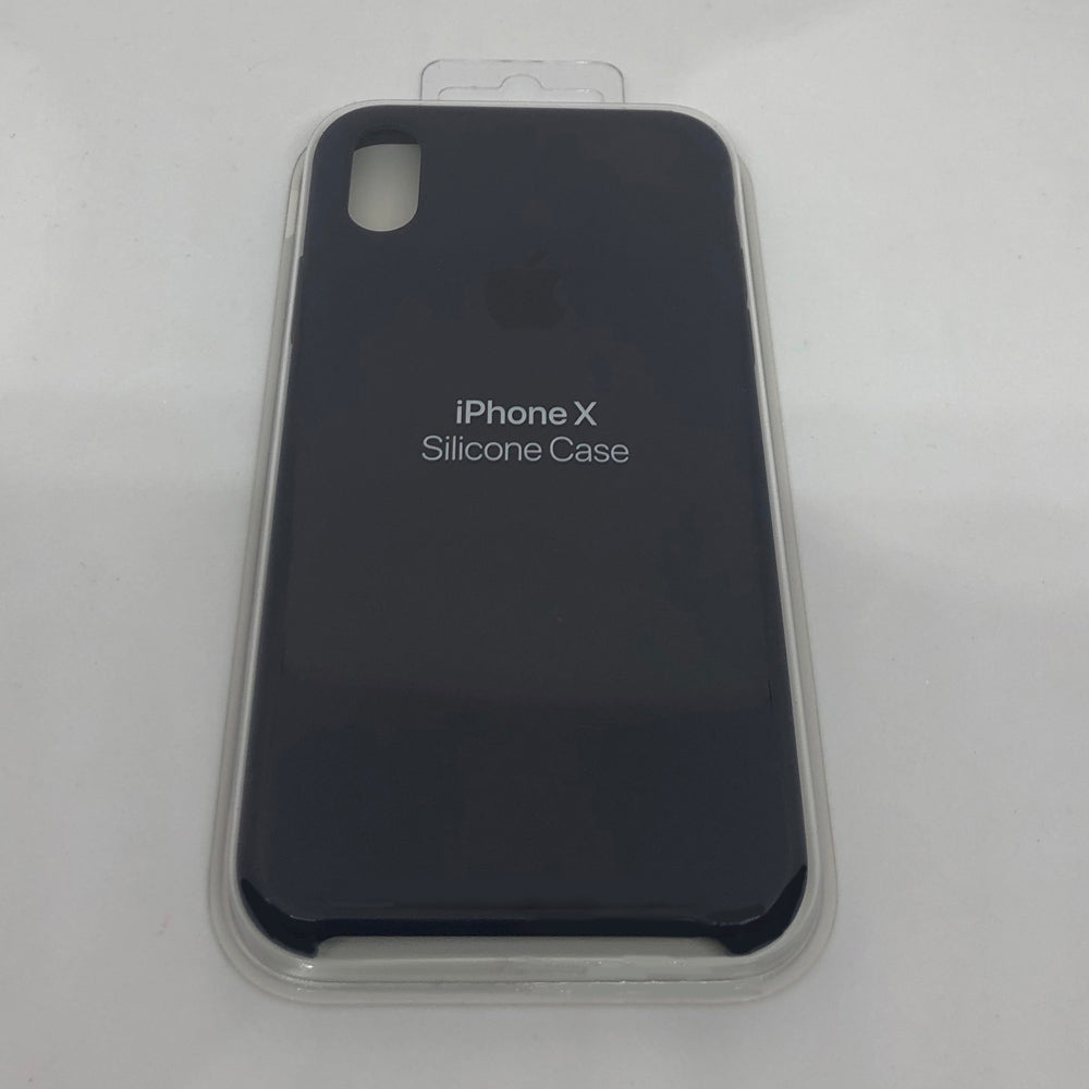 Original iPhone X  5.8" apple silicone Case - midnight blue MQT32FE