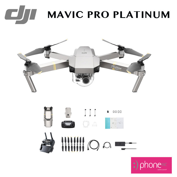 DJI Mavic pro platinum 4K flying camera drone Fly More Combo