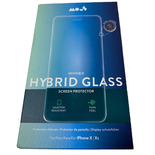 Mous Invisible Hybrid Glass Screen Protector for iPhone X/Xs, XR or Xs Max