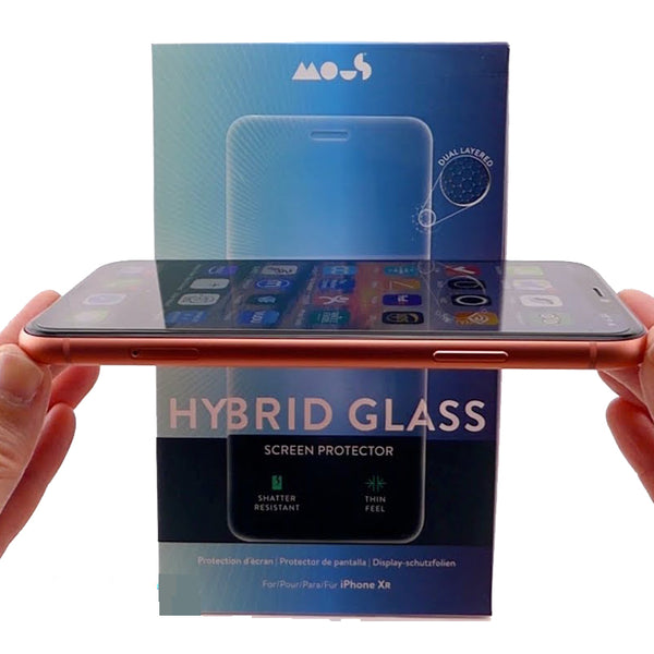 Mous Invisible Hybrid Glass Screen Protector for iPhone X/Xs, XR or Xs Max
