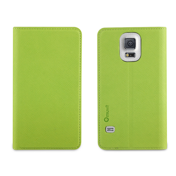 Muvit MUSNS0037 Slim 'n' Stand Case for Samsung Galaxy S5 Green