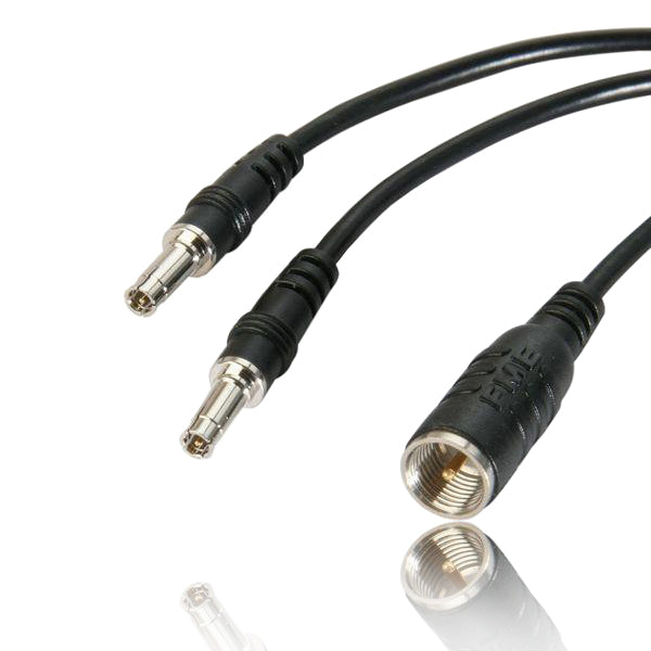 Magnetic Base 7dBi Antenna + Dual TS-9 Port Patch Lead for Mobile Reception