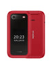 Nokia 2660 Flip (Dual Sim- 2.8 inches- 128 MB/48GB RAM) Cradle Bundle - Anzo Red